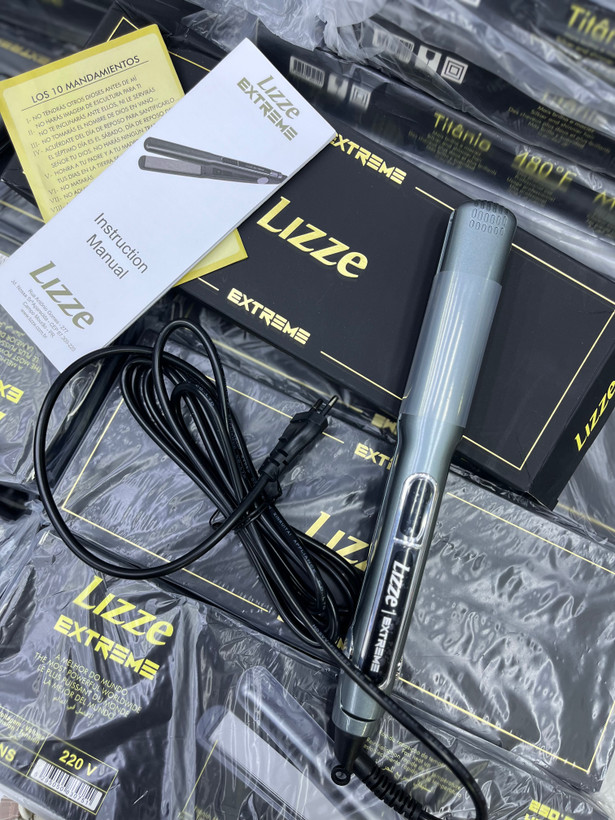 عکس محصول: اتو مو لیز دوشاخ 10 آمپر برند لیز مدل Lizze Extreme، اتو مو حرفهای مخصوص کراتین و تراپی