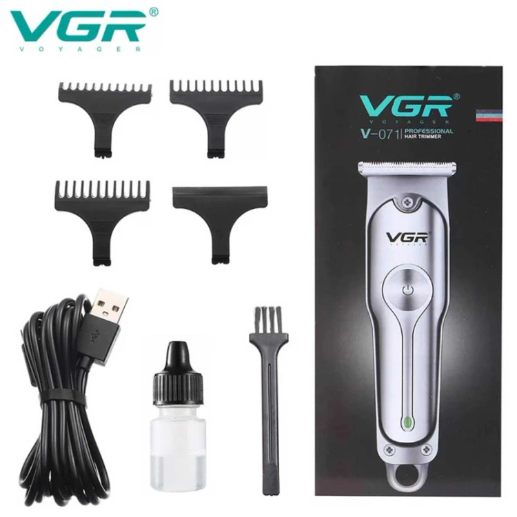 عکس محصول: ماشین اصلاح موی سر و صورت وی جی ار مدل PROFESSIONAL V_071 با تیغه استیل ضد زنگ